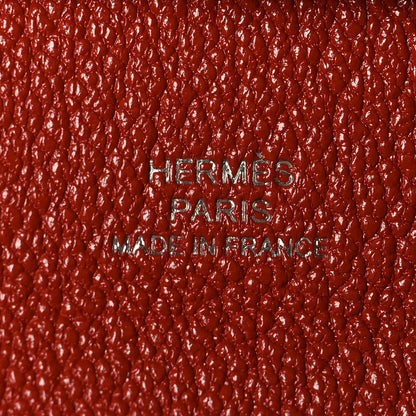 Hermes Chevre Mysore Verso Bastia Coin Purse Rose Confetti Brique 5 of 7
