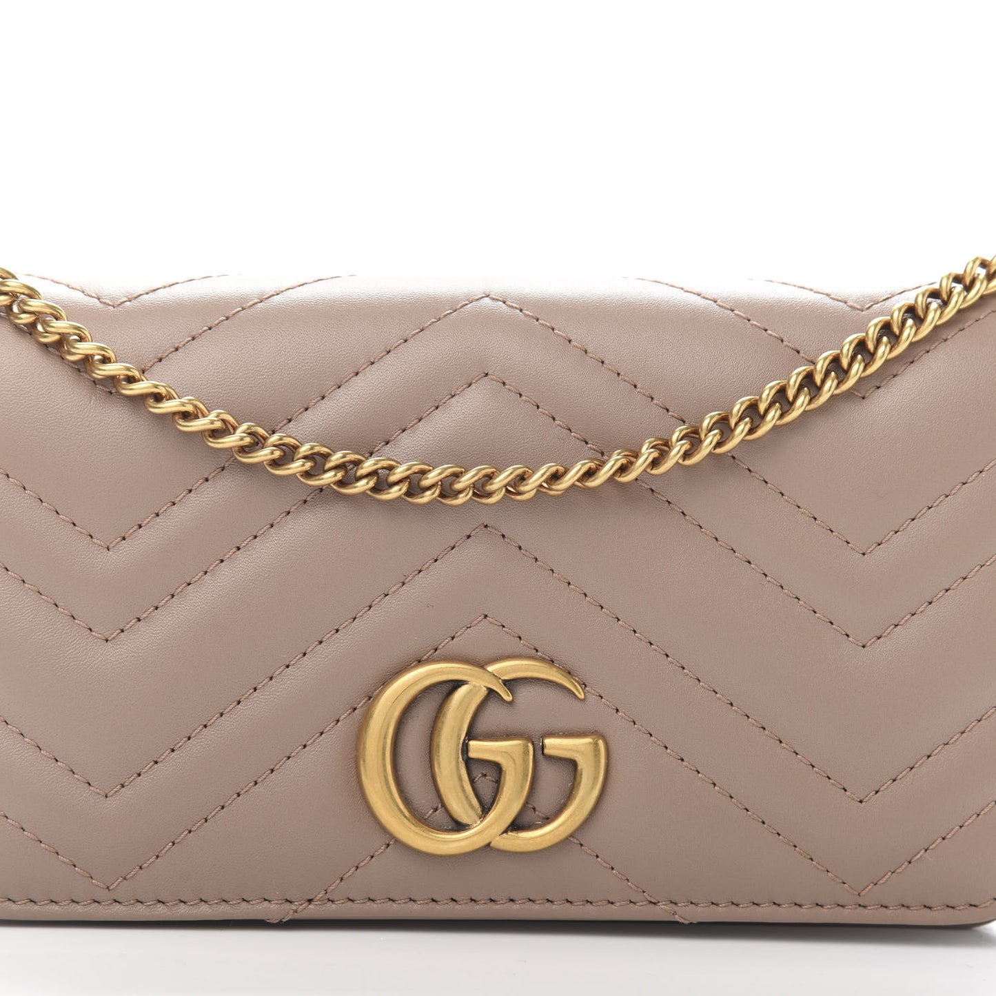 Calfskin Matelasse GG Marmont Mini Bag Porcelain Rose
