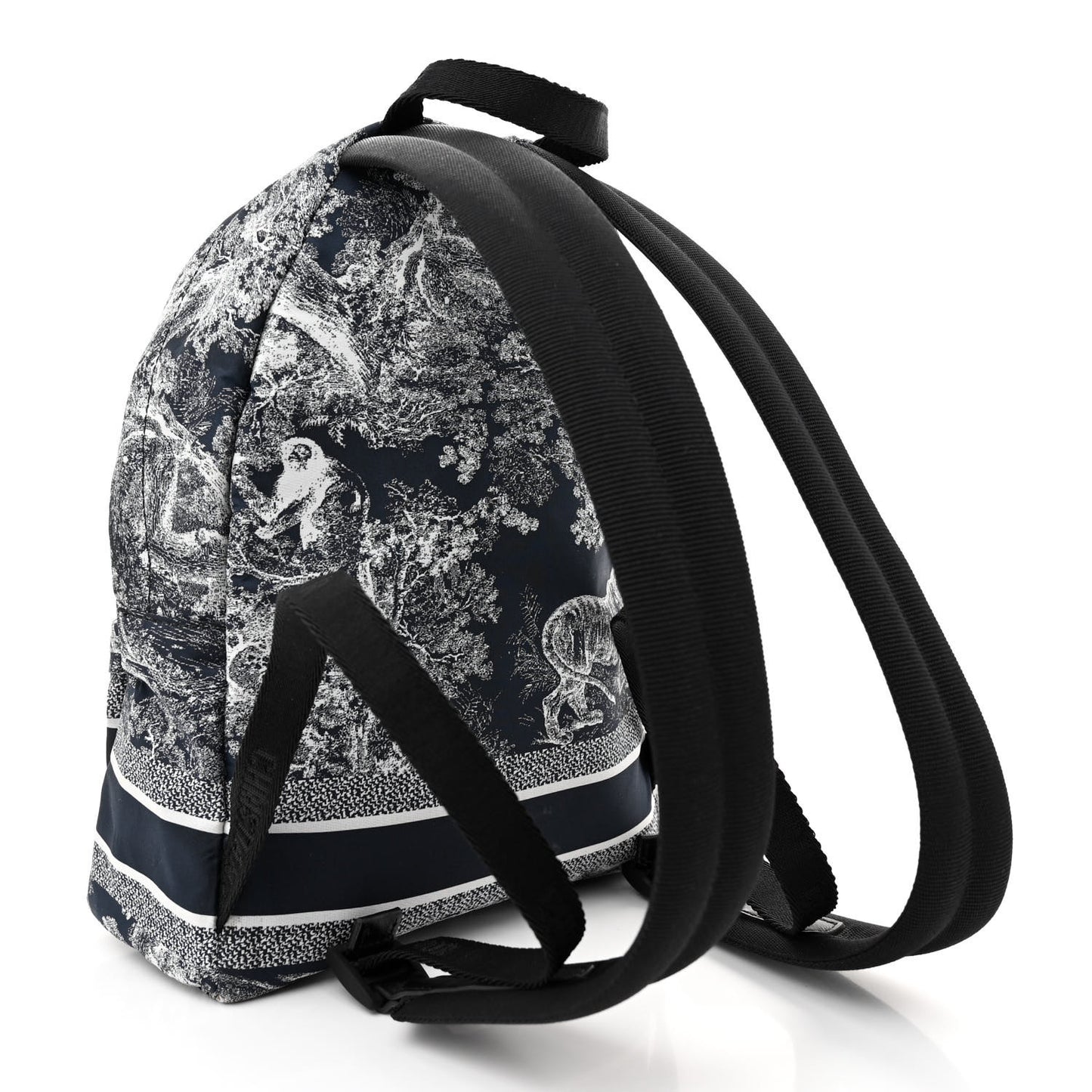 Nylon Technical Fabric Toile De Jouy Small Diortravel Backpack Blue