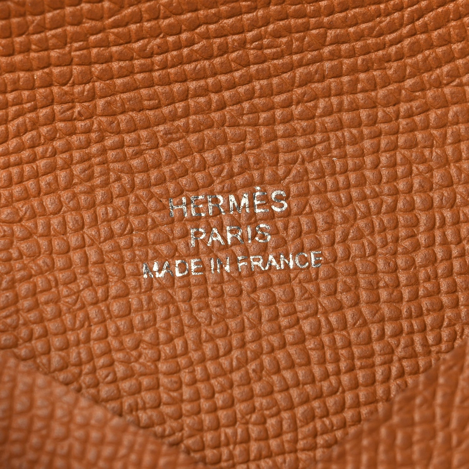 Hermes Epsom Calvi Card Case Gold 6 of 7