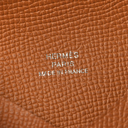 Hermes Epsom Calvi Card Case Gold 6 of 7