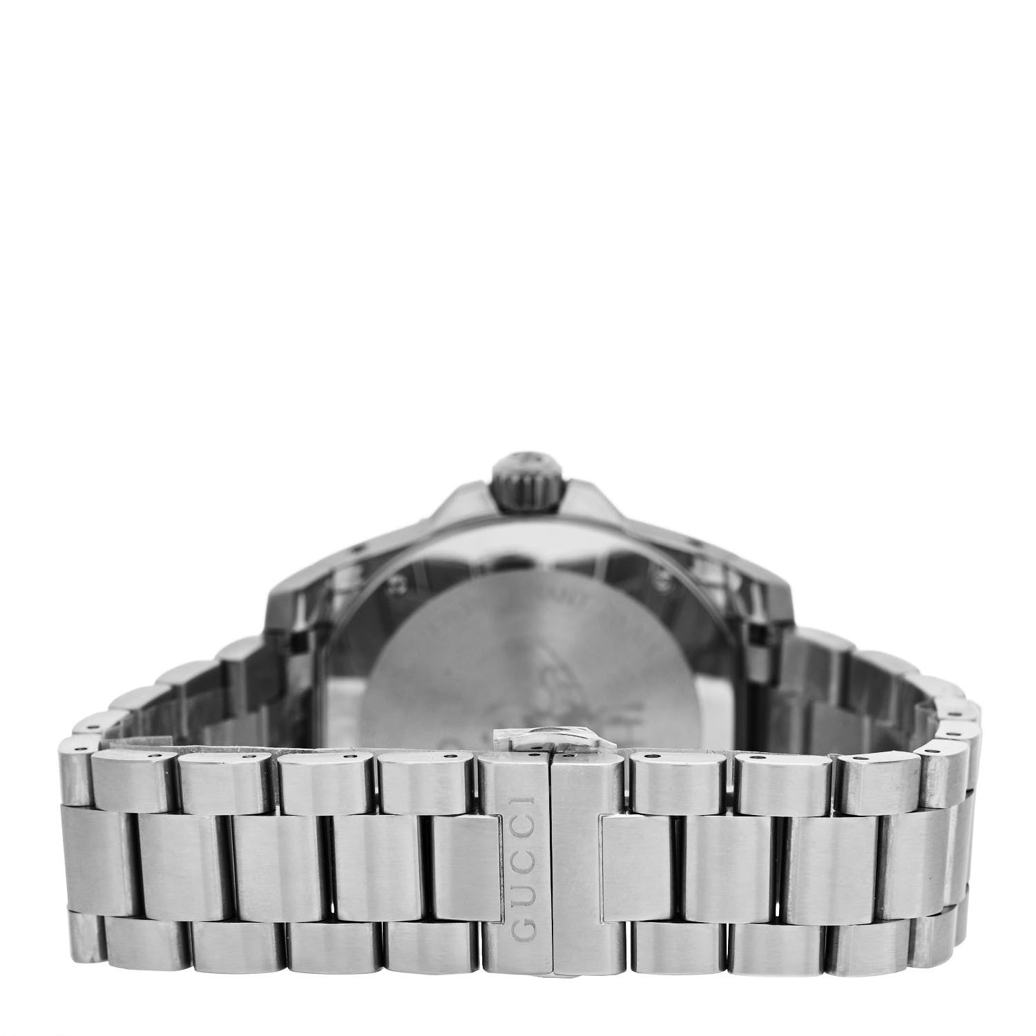 Gucci Stainless Steel 40mm Dive Quartz Watch White 3 of 5