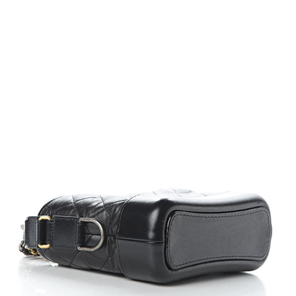 Chanel Aged Calfskin Quilted Small Gabrielle Hobo Black 5 of 11