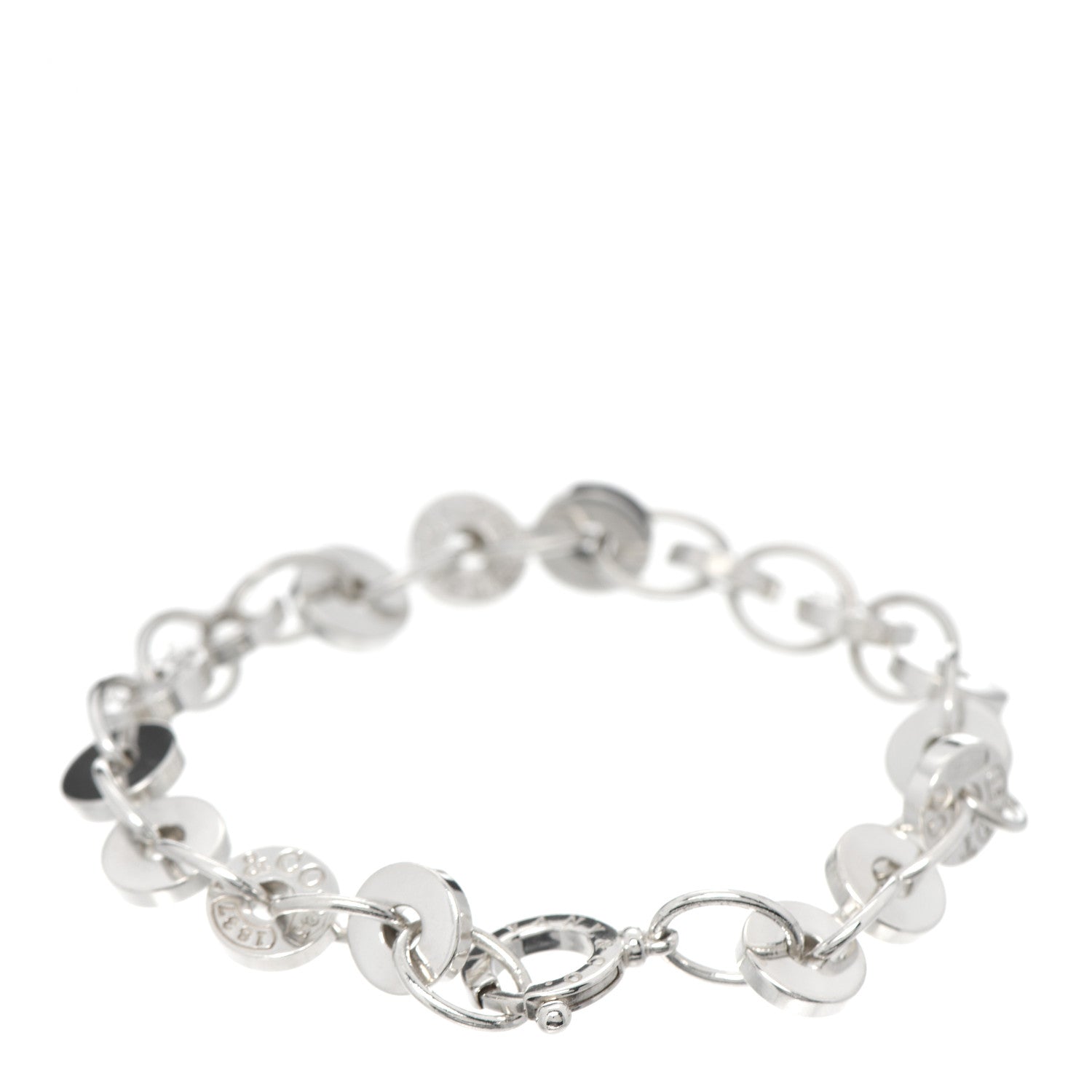 Tiffany Sterling Silver 1837 Circle Bracelet 3 of 5