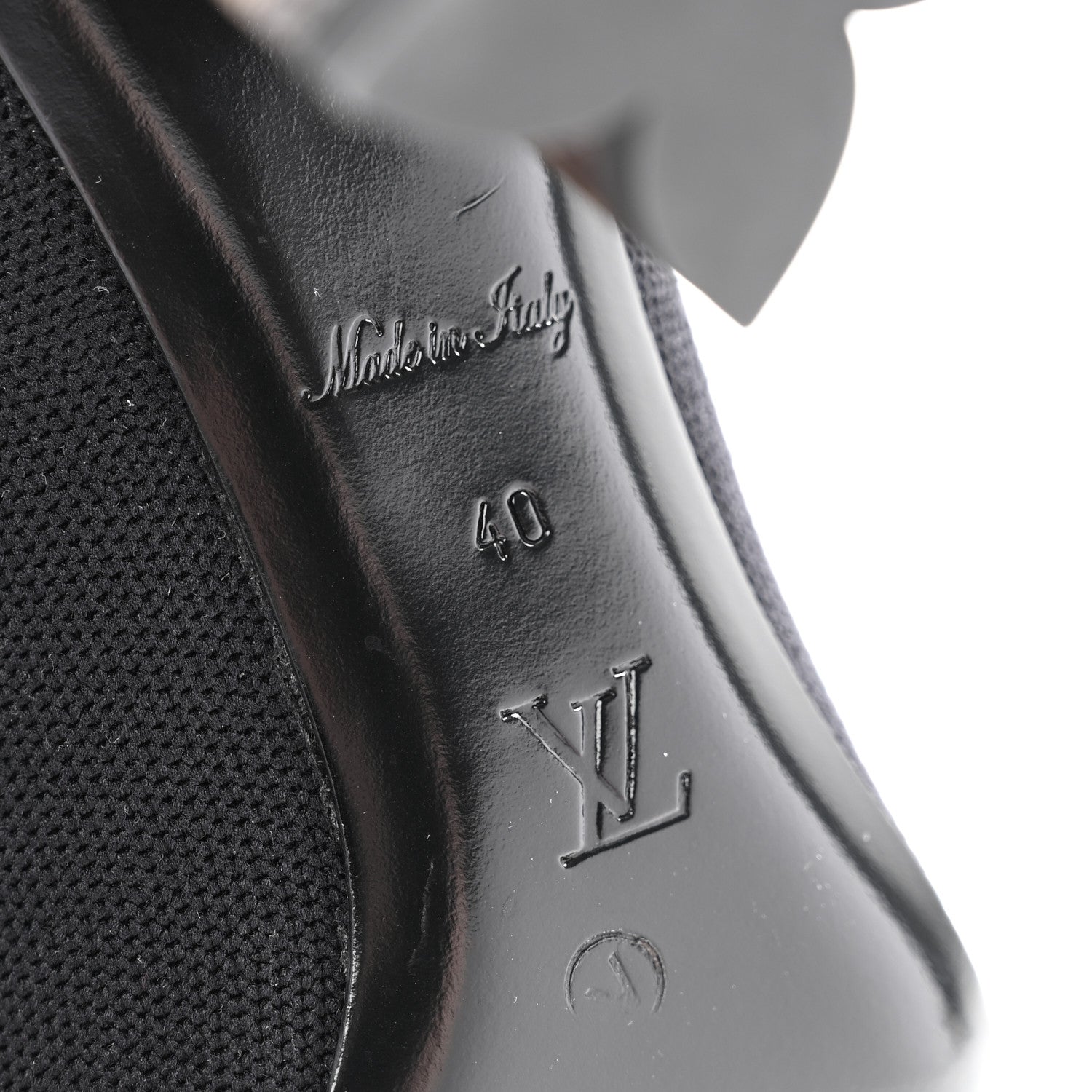 Louis Vuitton Monogram Stretch Fabric Silhouette Ankle Boots 40 Black 7 of 7