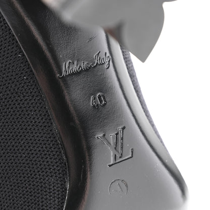 Louis Vuitton Monogram Stretch Fabric Silhouette Ankle Boots 40 Black 7 of 7