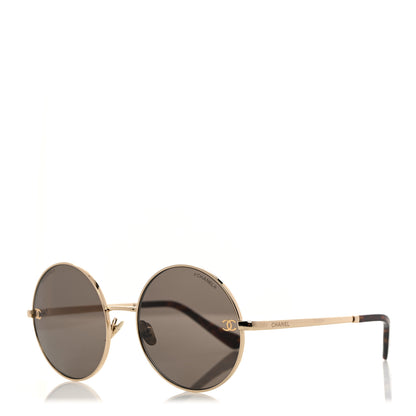 Chanel Round Sunglasses 4268 Gold 1 of 8