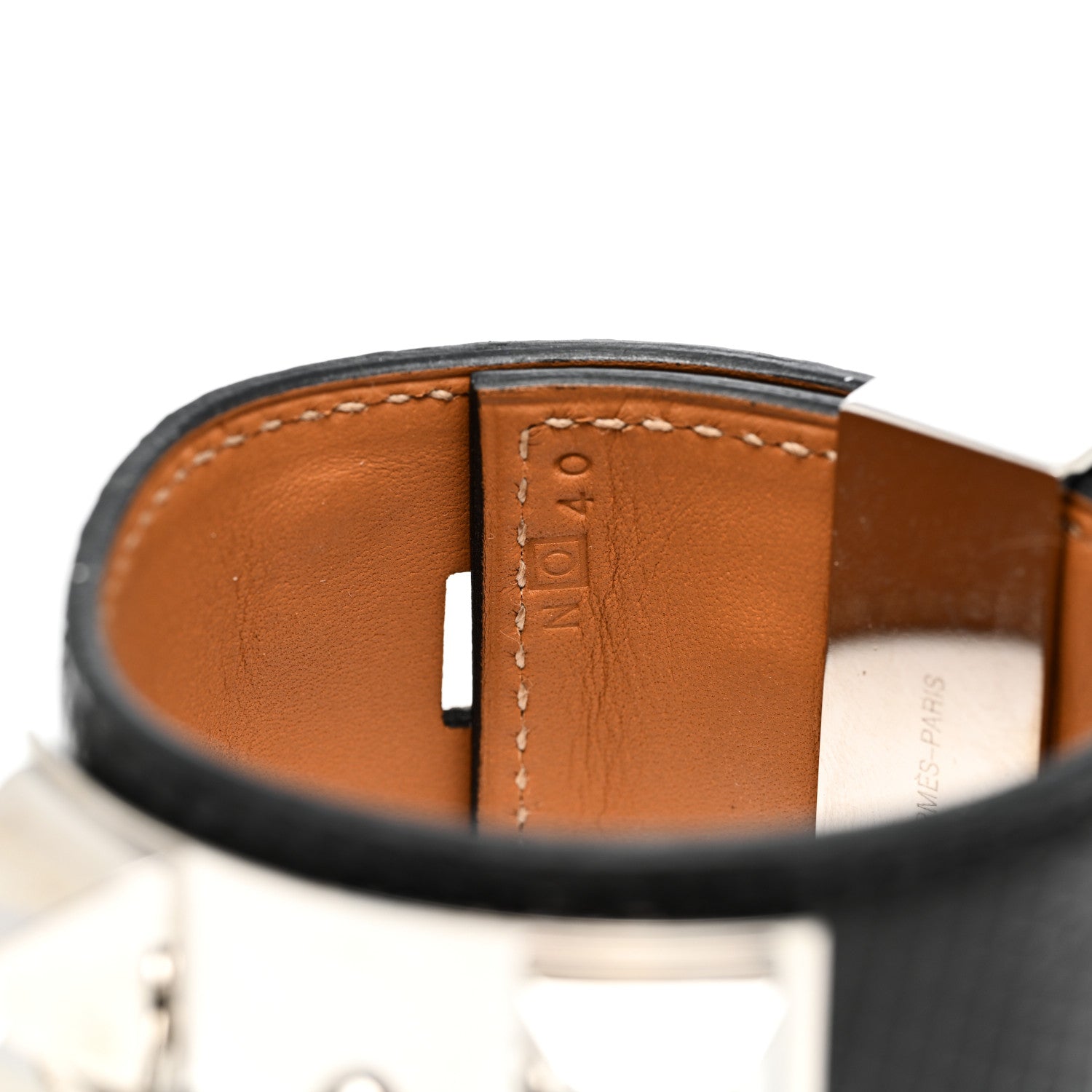 Hermes Lizard Collier de Chien CDC Bracelet S Black 5 of 5