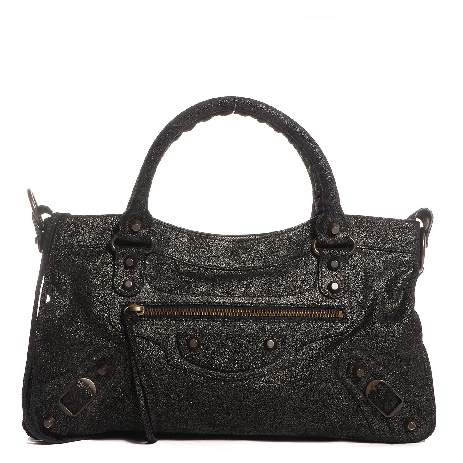 Balenciaga Craquele Calfskin First Black 1 of 12