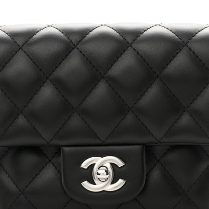 Chanel Calfskin Quilted CC Uniform Flap Belt Bag Black 9 of 11