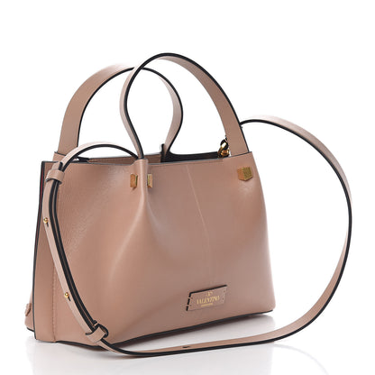 Valentino Garavani Smooht Calfskin Floral Small Go Logo Escape Shopper Poudre 3 of 11