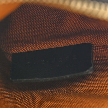 Celine Triomphe Canvas Logo Coin and Card Pouch With Hook Black 6 of 7