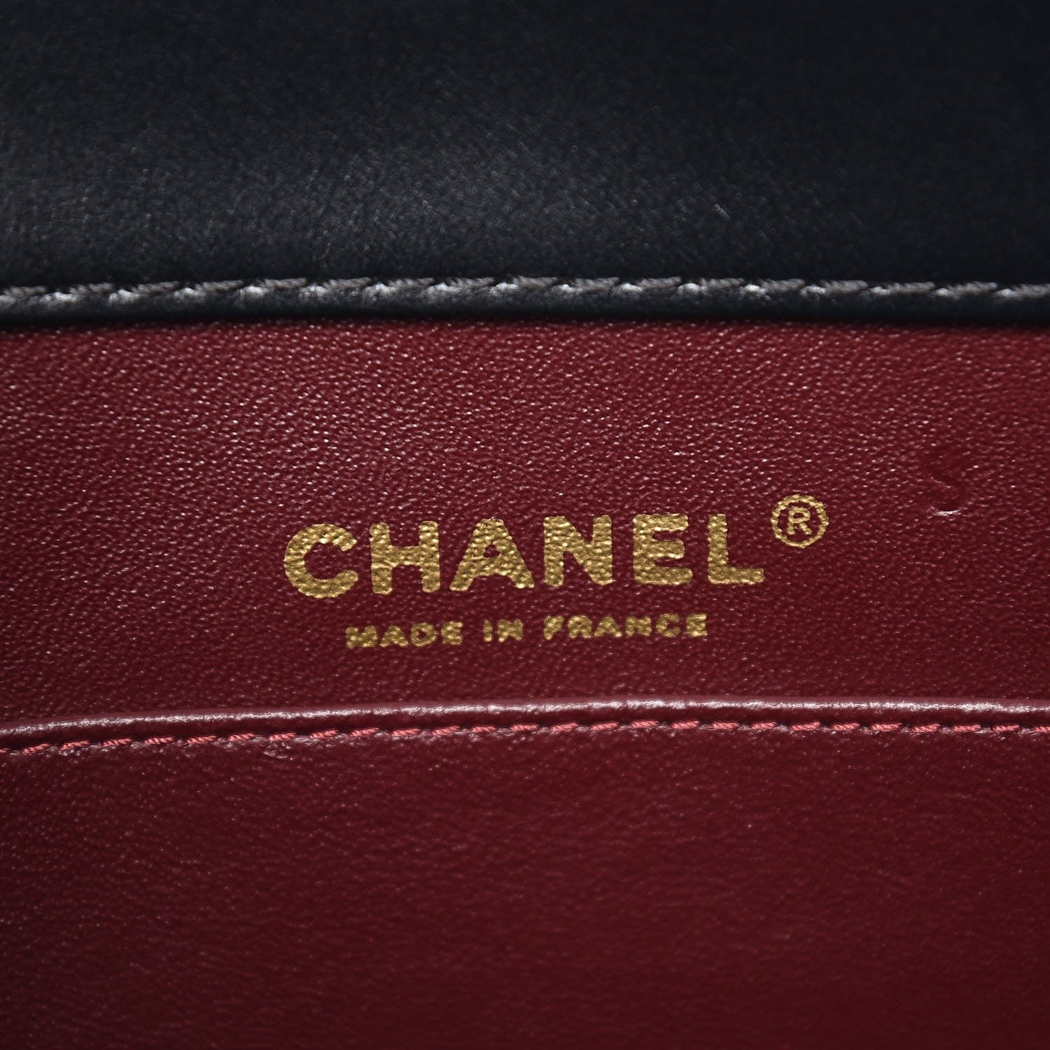 Chanel Calfskin Embossed Shopping Tote Black 6 of 8