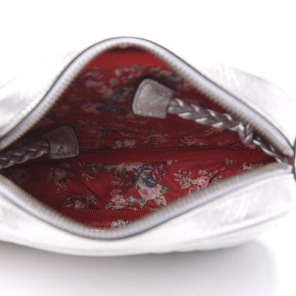 Gucci Laminated Nappa Web Trapuntata Mini GG Shoulder Bag Argento 5 of 10