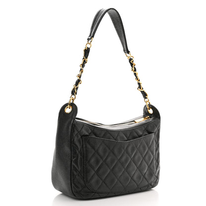 Chanel Caviar Quilted Timeless CC Shoulder Bag Black 2 of 10