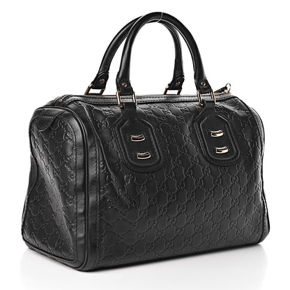 Gucci Guccissima Medium Techno Tag Boston Black 3 of 10