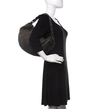 Chanel Caviar Stitched Large Outdoor Hobo Black 2 of 14