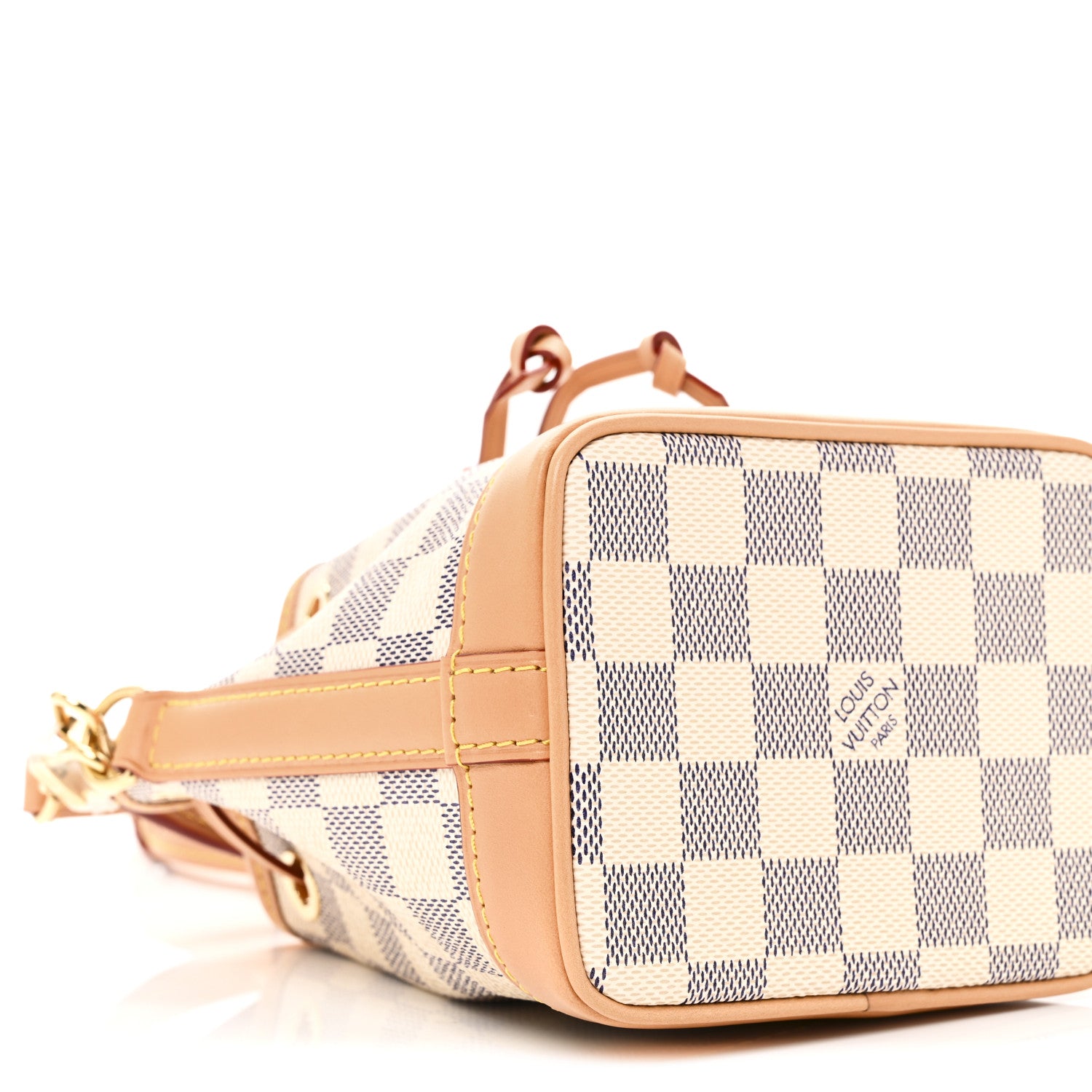 Louis Vuitton Damier Azur Vivienne Sac Nano Noe Dragon Fruit Pink 8 of 9