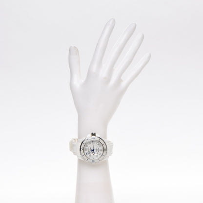 Chanel Stainless Steel Ceramic Rubber 38mm J12 Marine Automatic Watch White 2 of 5