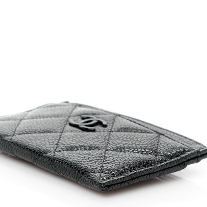 Chanel Caviar Quilted Card Holder Black 11 of 11