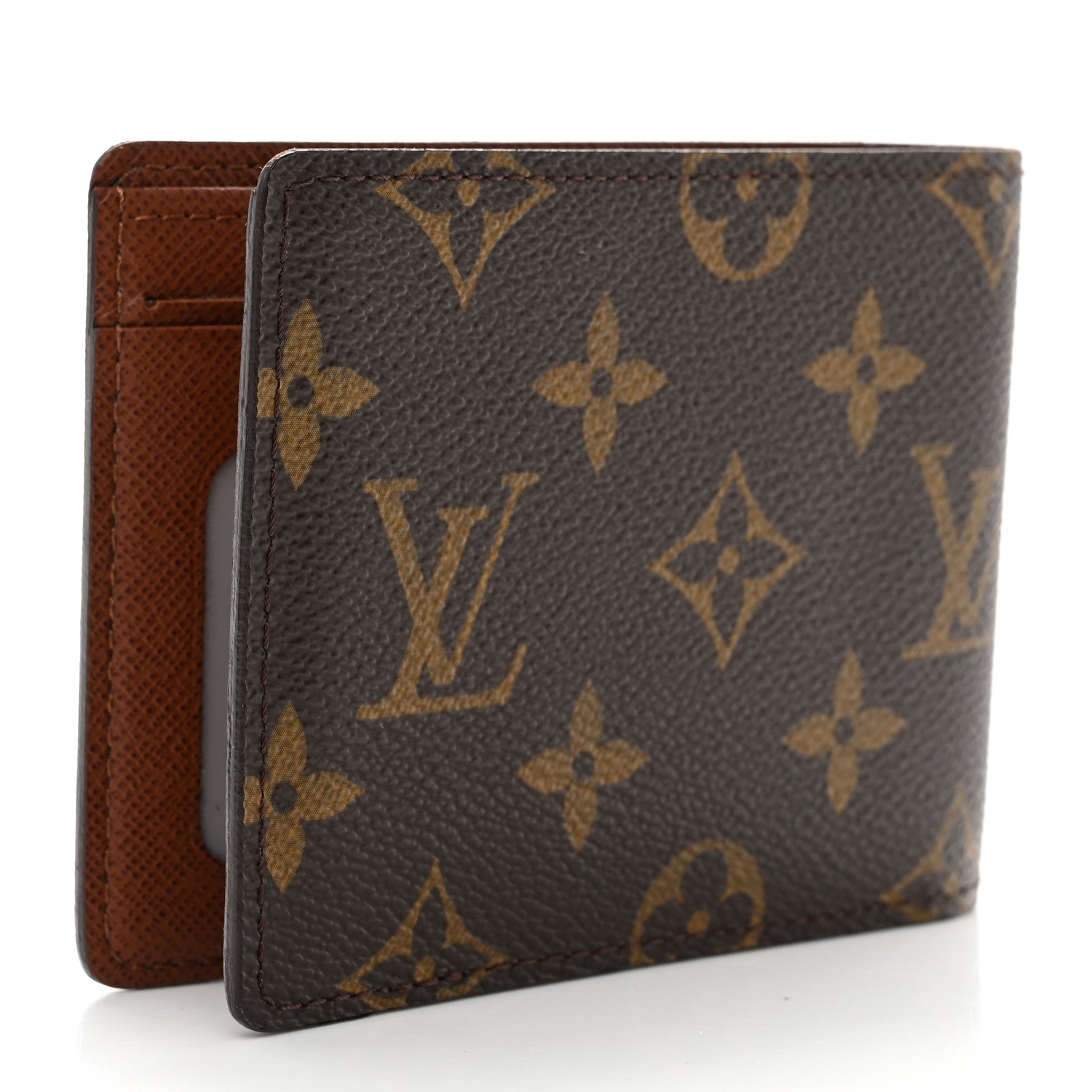 Louis Vuitton Monogram Mens Porte-Billets 3 Card Billfold Wallet 3 of 11