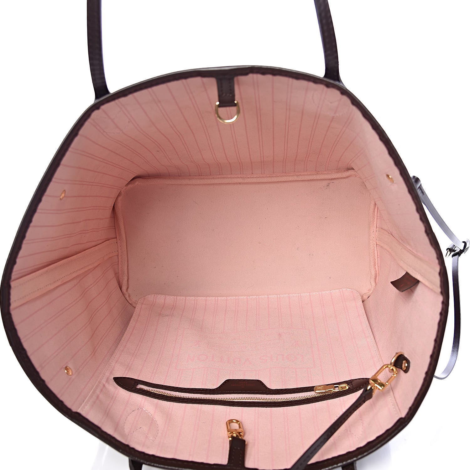 Louis Vuitton Damier Ebene Neo Neverfull MM Rose Ballerine 6 of 16