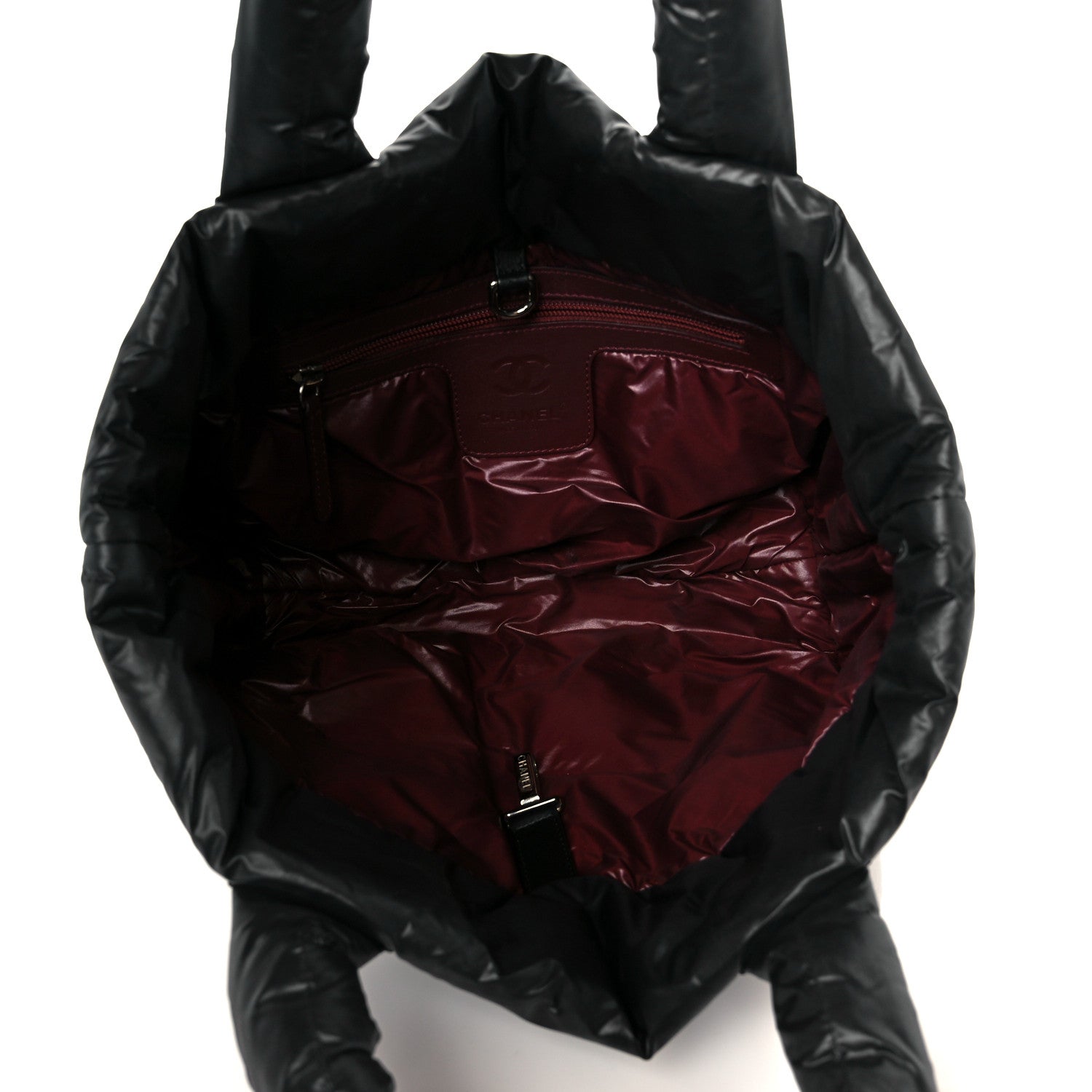 Chanel Nylon Quilted Small Coco Cocoon Tote Black 5 of 10