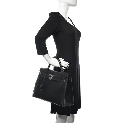 Hermes Box Kelly Sellier 35 Black 2 of 40