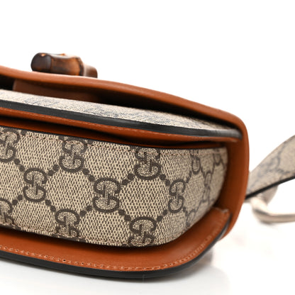 Gucci GG Supreme Monogram Web Bamboo Mini 1947 Belt Bag 85 34 Beige 10 of 10