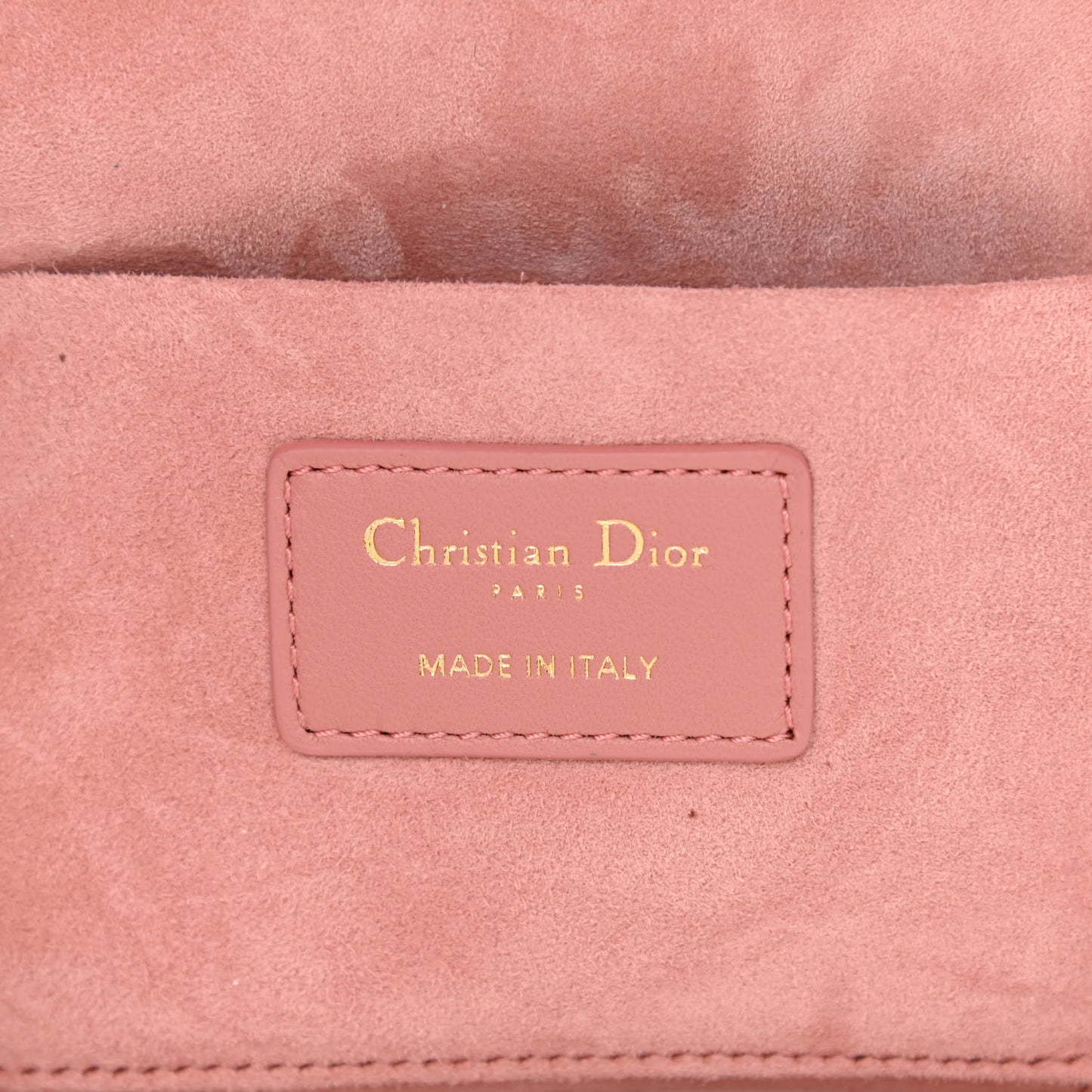 Lambskin Cannage Small Diortravel Vanity Case Pink