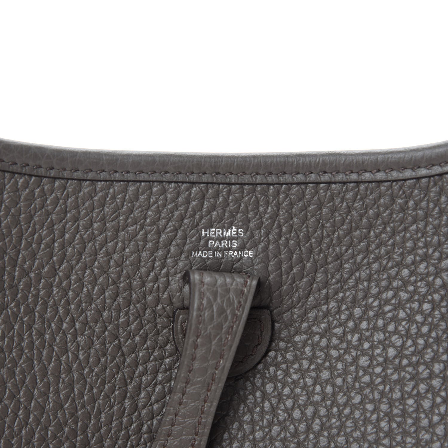 Hermes Taurillon Clemence Evelyne TPM Etain 8 of 11