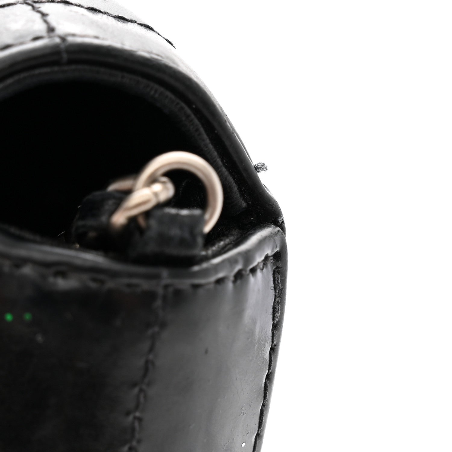 Chanel Patent Quilted East West Chocolate Bar Flap Black 13 of 14