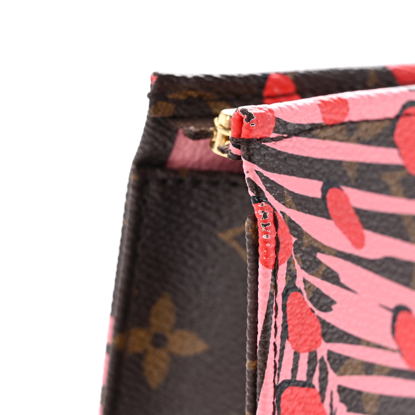Monogram Jungle Dots Toiletry Pouch 26 Sugar Pink Poppy