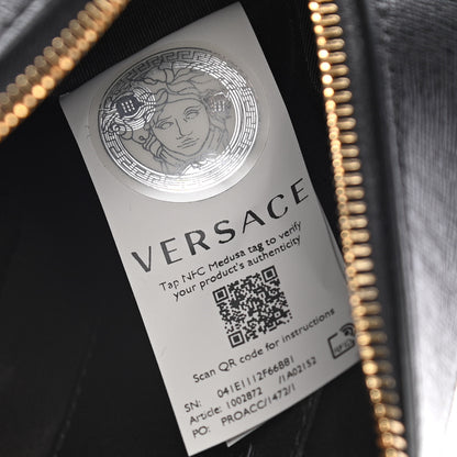 Versace Saffiano Virtus Crossbody Black 6 of 10