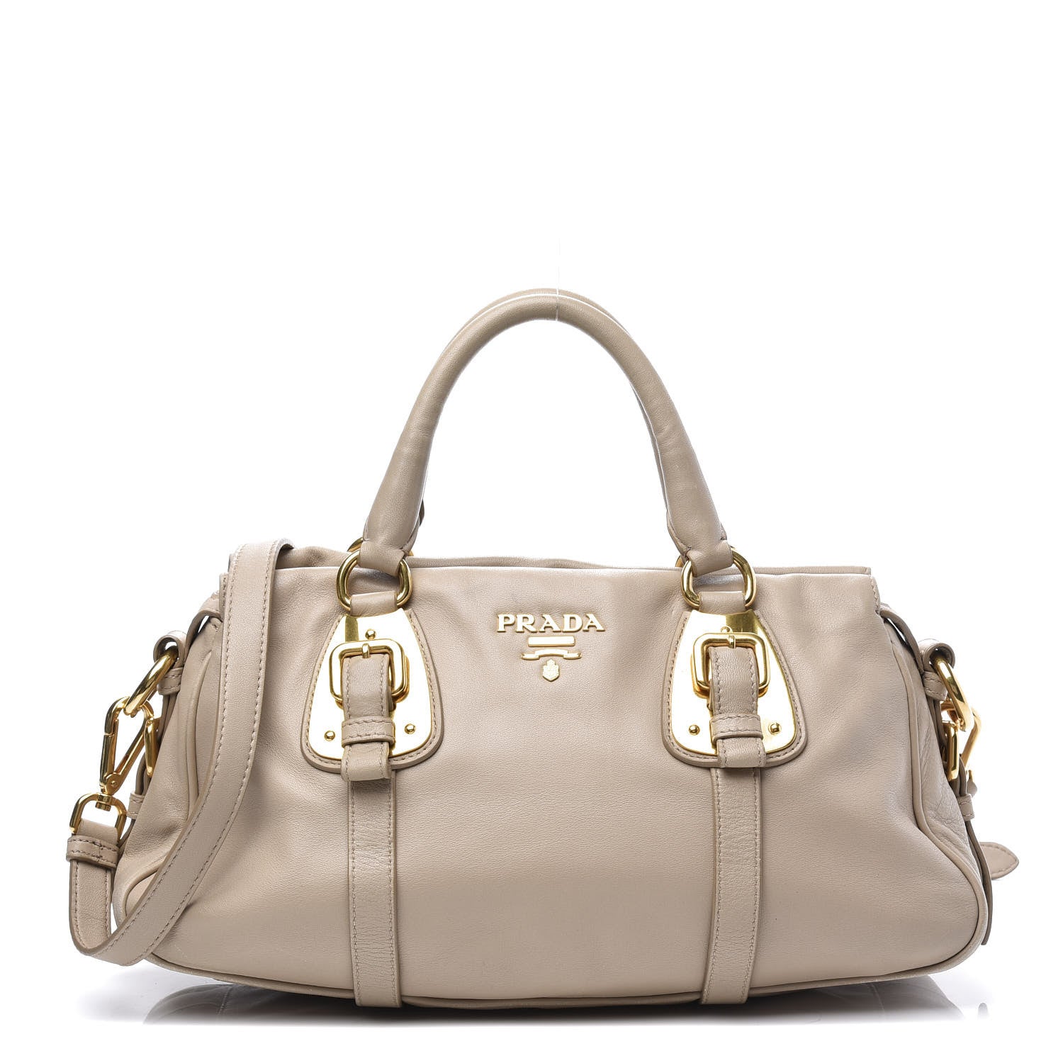 Prada Soft Calfskin Shopping Satchel Talco 1 of 11
