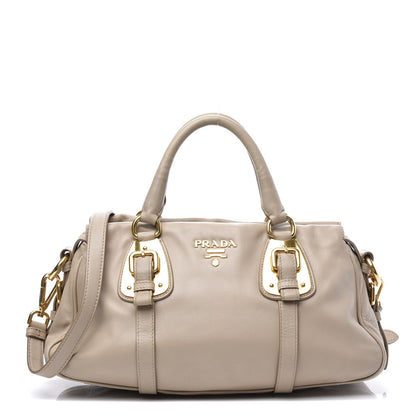 Prada Soft Calfskin Shopping Satchel Talco 1 of 11