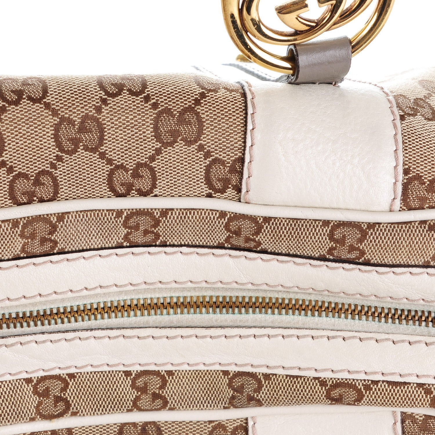 Gucci Monogram Medium Interlocking Boston Off White 9 of 9