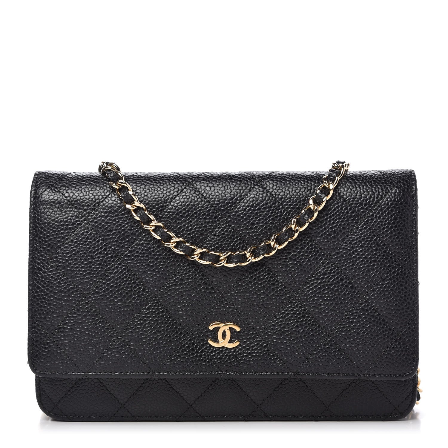 Chanel Caviar Quilted Wallet On Chain WOC Black 1 of 11