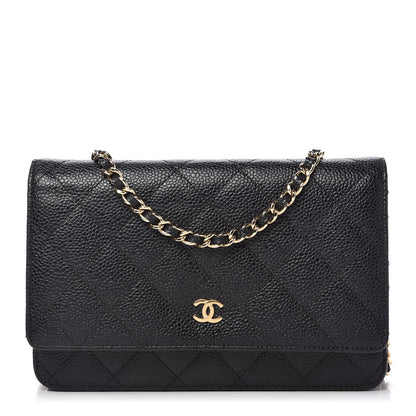 Chanel Caviar Quilted Wallet On Chain WOC Black 1 of 11