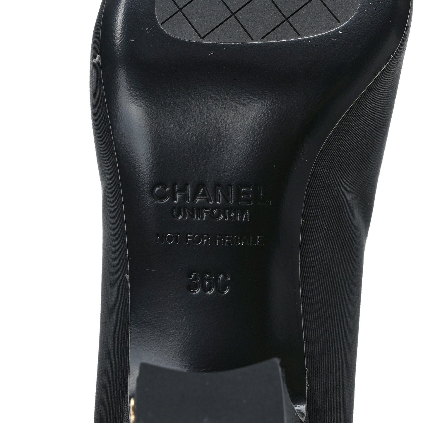 Lambskin Cap Toe CC Pumps 36 Black