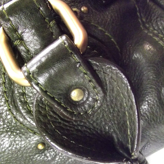 Leather Medium Paddington Satchel Kaki