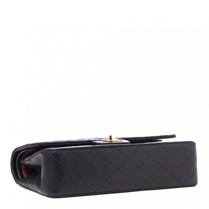Chanel Lambskin Quilted Medium Double Flap Black 3 of 9