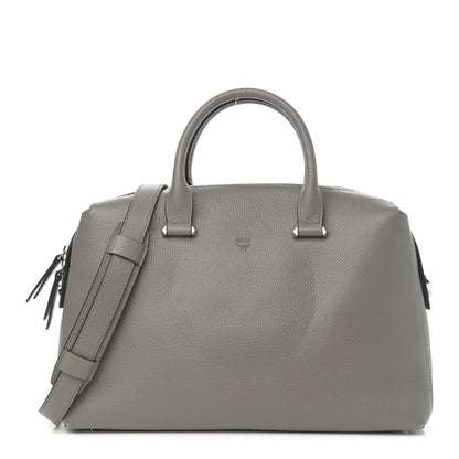 MCM Grained Calfskin Large Ella Boston Grey 1 of 12