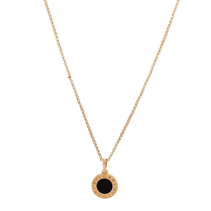 Bulgari 18K Yellow Gold Black Onyx BVLGARI BVLGARI Pendant Necklace 1 of 4