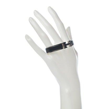 Hermes Enamel Narrow Clic Clac H Bracelet PM Black 2 of 6