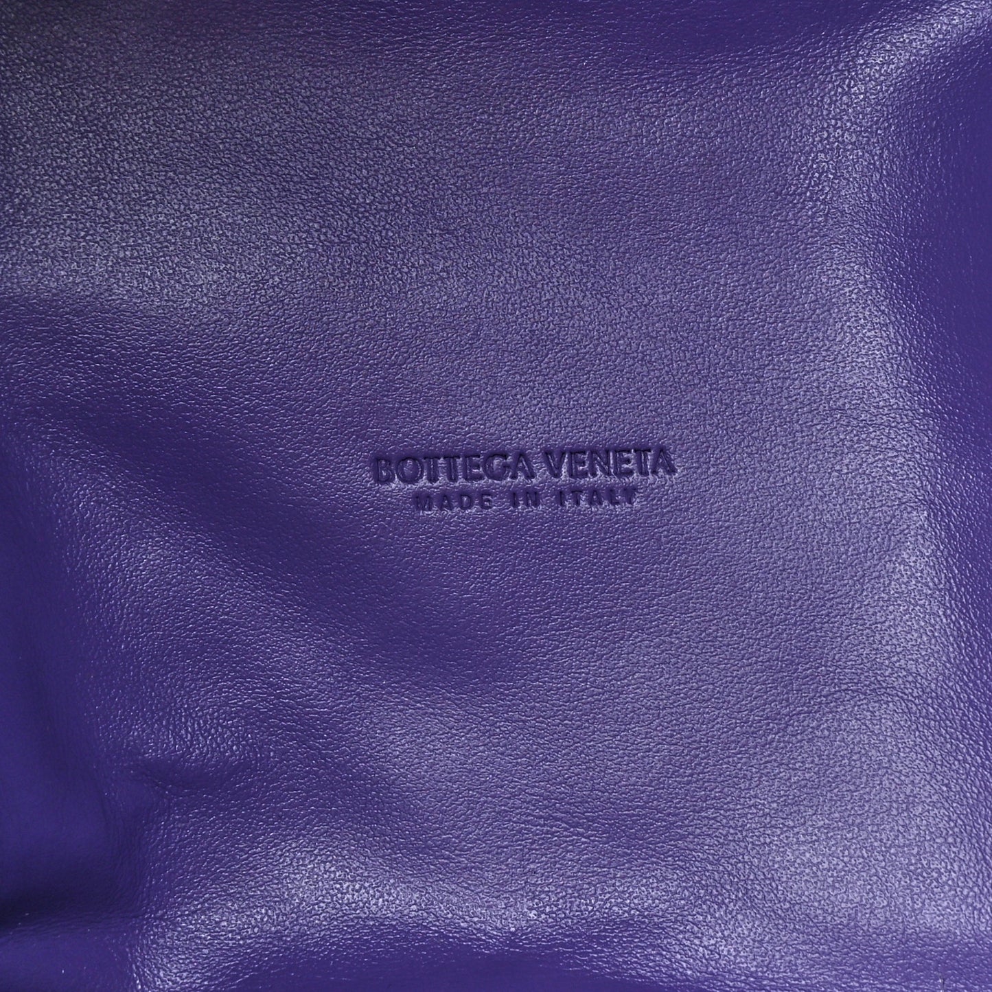 Nappa Intrecciato Small Drawstring Bucket Bag Purple