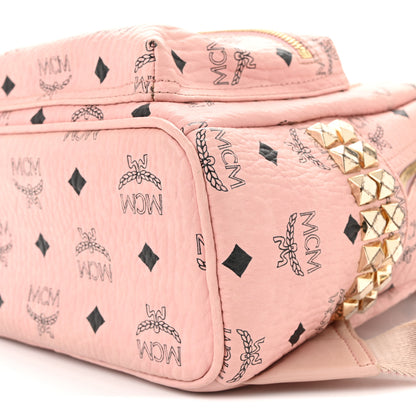 MCM Visetos Outline Stud Mini Stark Backpack Soft Pink 10 of 13