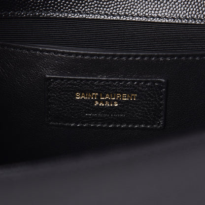 Saint Laurent Grain De Poudre Monogram Cassandre Clutch Black 6 of 8