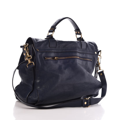 Proenza Schouler Lambskin Large PS1 Satchel Midnight 4 of 11
