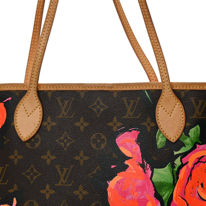 Louis Vuitton Monogram Roses Neverfull MM 7 of 14